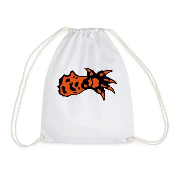 cheetah animal claw paw 1 - Drawstring Bag - white - Front