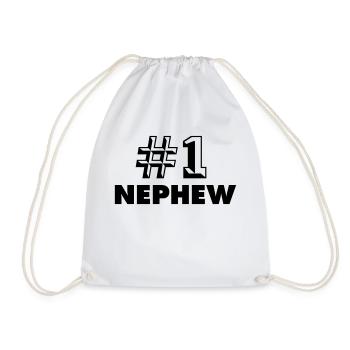 number one nephew - Sac de sport léger - blanc - Devant
