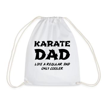 Karate Papa wie ein normaler Vater nur Kühler - Turnbeutel - Weiß - Vorne