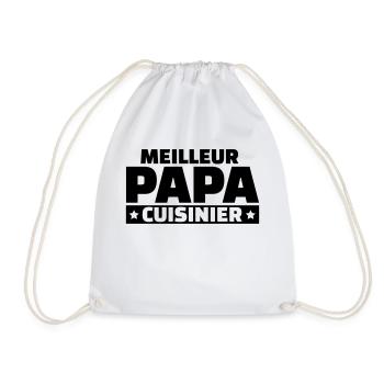 Meilleur papa cuisinier - Sac de sport léger - blanc - Devant