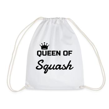 Squash Sport Game Match Champion Victory - Drawstring Bag - white - Front