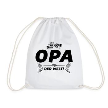 opa der beste der welt design - Turnbeutel - Weiß - Vorne