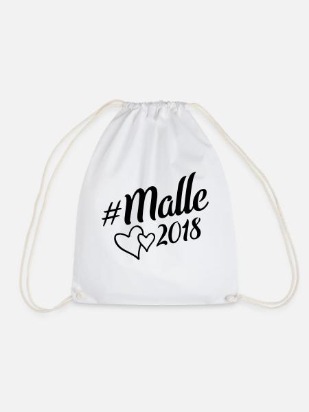 malle 2018 herz - Turnbeutel - Weiß