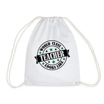 world_class_teacher_2 - Sac de sport léger - blanc - Devant