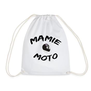 mamie moto - Sac de sport léger - blanc - Devant
