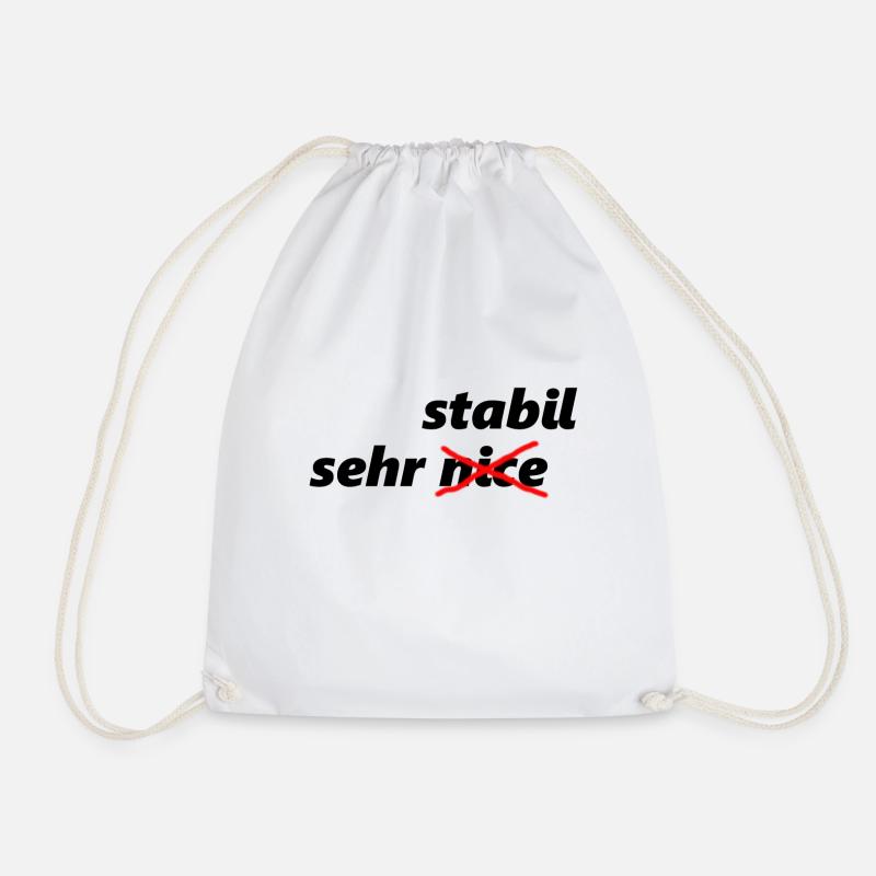 Sehr Stabil! - Turnbeutel - Weiß