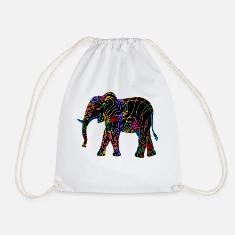 l'éléphant - Sac de sport léger - blanc