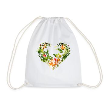 Tablier de cuisine, paprika, coeur coeur, salade, - Sac de sport léger - blanc - Devant