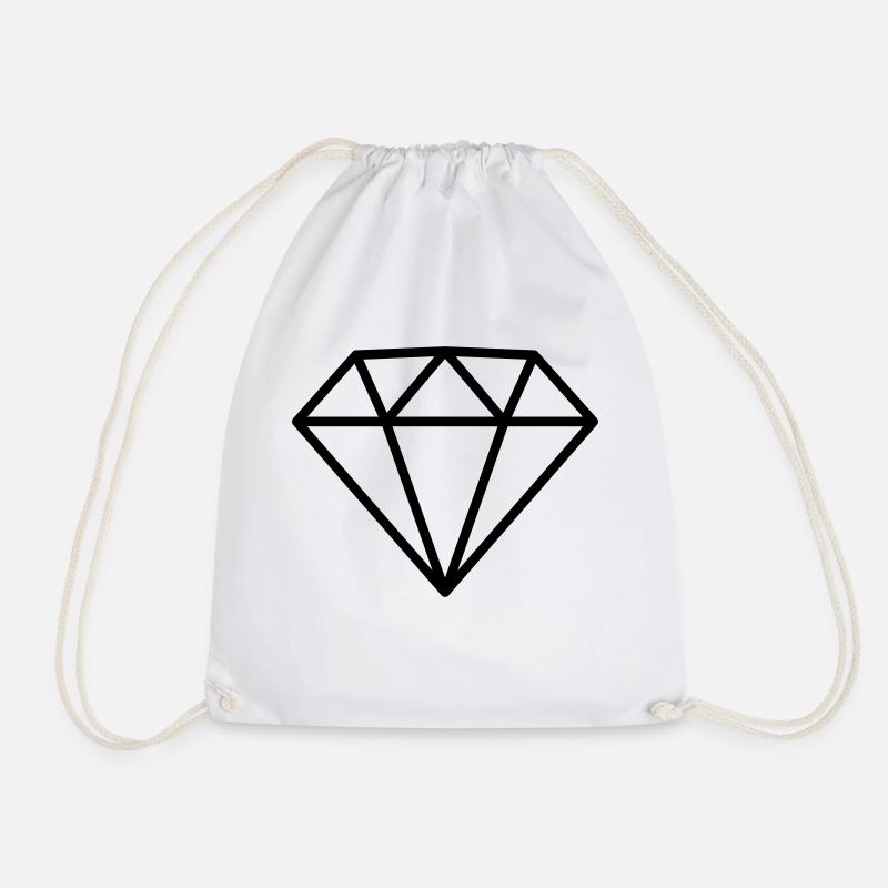 Diamant - Turnbeutel - Weiß
