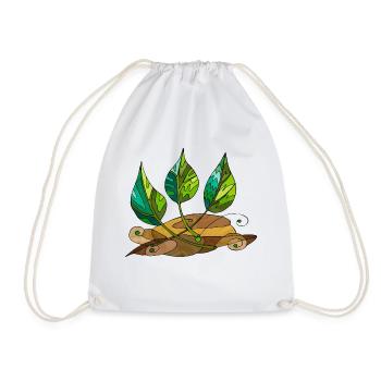 Feuilles - Sac de sport léger - blanc - Devant