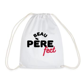 beau-pèrefect cadeau beau-papa anniversaire humour - Sac de sport léger - blanc - Devant