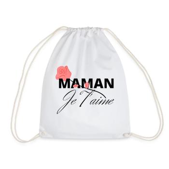 Maman, je t'aime - Sac de sport léger - blanc - Devant
