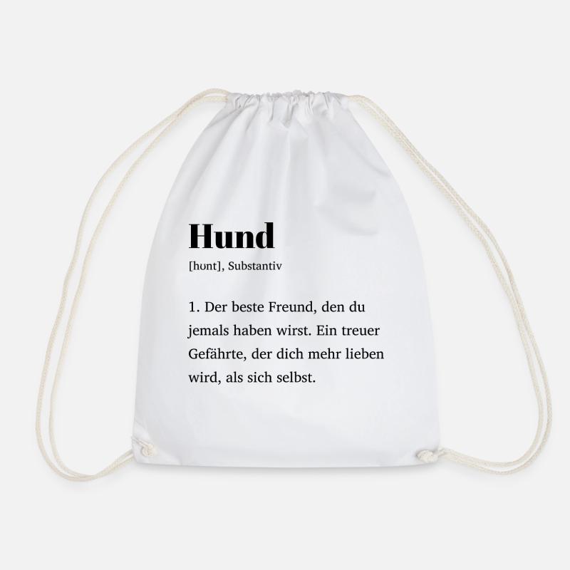 Der Hund - Turnbeutel - Weiß