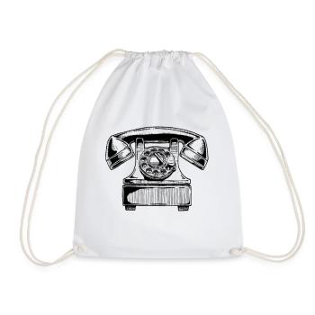 téléphone - Sac de sport léger - blanc - Devant
