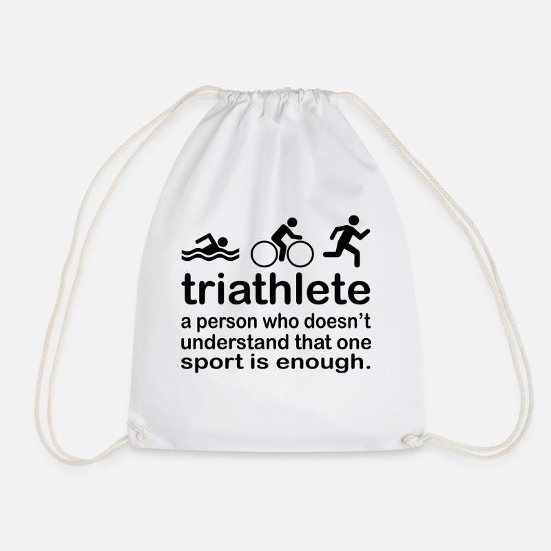 Triathlon Swim Bike Run - Turnbeutel - Weiß