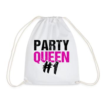 PARTY QUEEN No.1 - Turnbeutel - Weiß - Vorne