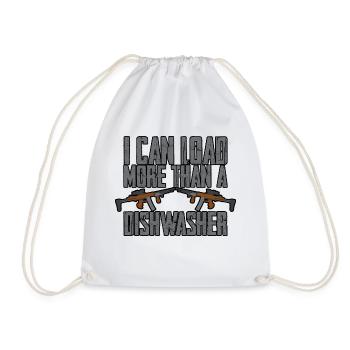 Je peux charger plus qu’un lave-vaisselle 4 - Sac de sport léger - blanc - Devant