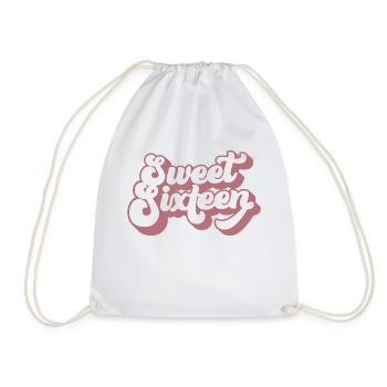 Sweet Sixteen Mignon cadeau de 16 ans - Sac de sport léger - blanc - Devant