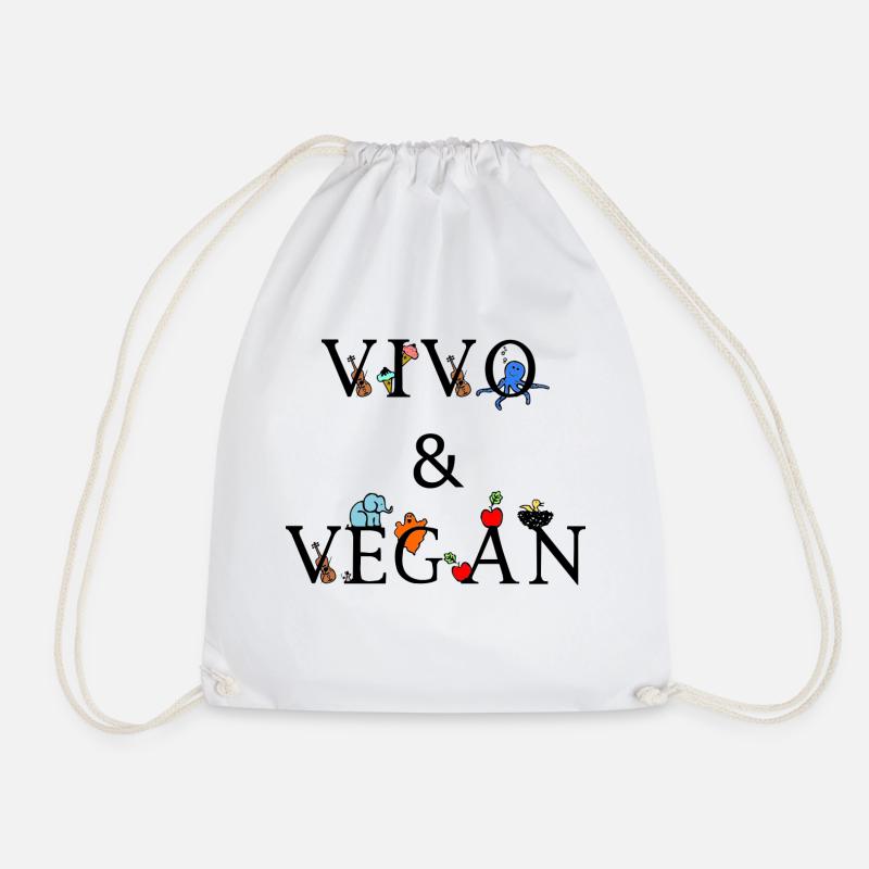 Vivo & Vegan - Turnbeutel - Weiß