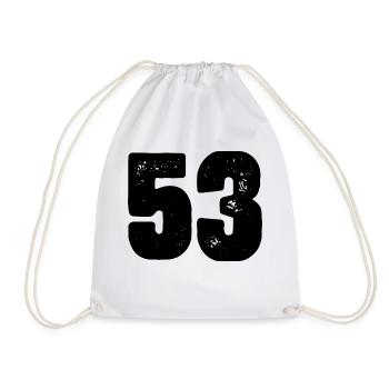 Maillot à 53 numéros - Sac de sport léger - blanc - Devant