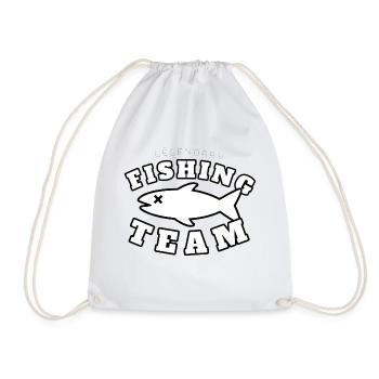 Fishing team - Drawstring Bag - white - Front