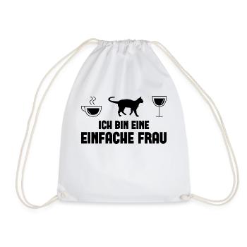 Ich bin ein Einfache Frau - (2) - Turnbeutel - Weiß - Vorne