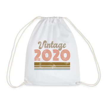 Geburtstag Vintage 2020 Limited Edition - 2020 - Turnbeutel - Weiß - Vorne