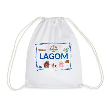 Lagom - Turnbeutel - Weiß - Vorne