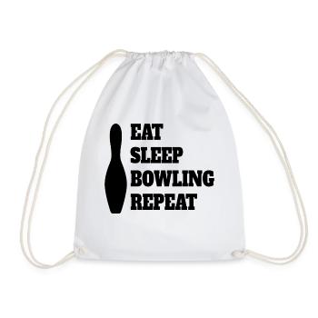 Bowling Cadeau Bowling Bowling Bowling Bowling Bowling Ball - Sac de sport léger - blanc - Devant