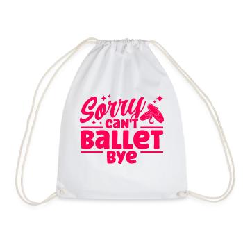 Ballet Dance Ballerina Ballet Dancer Gift - Drawstring Bag - white - Front