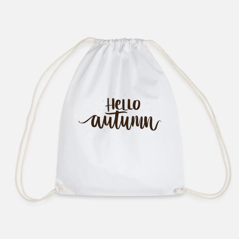 Hello Autumn - Turnbeutel - Weiß