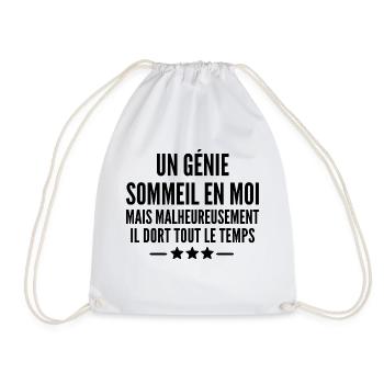 un génie sommeil en moi - Sac de sport léger - blanc - Devant