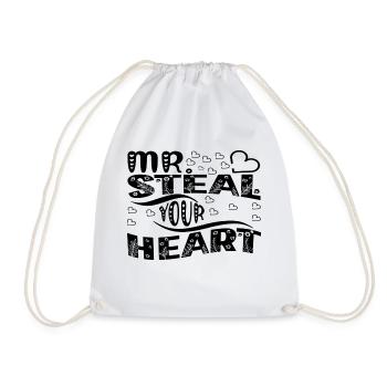 Mr Steal your Heart - Drawstring Bag - white - Front