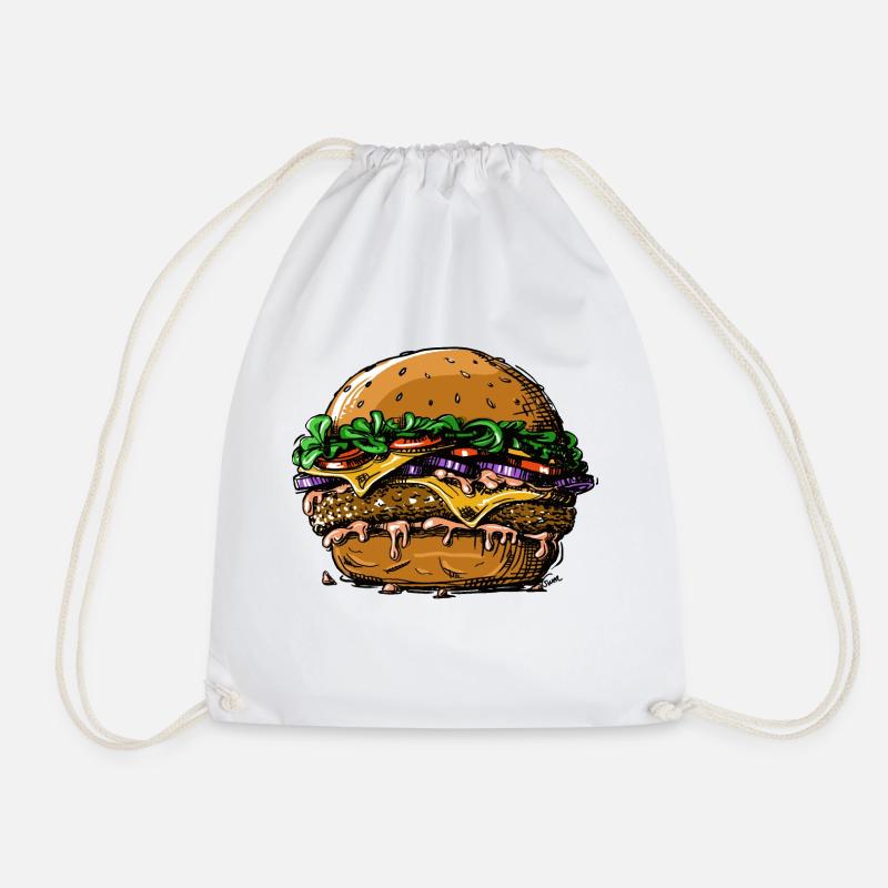 Burger - Turnbeutel - Weiß
