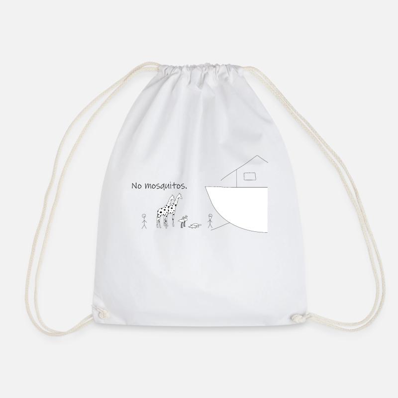Stickerman Mosquitos - Drawstring Bag - white