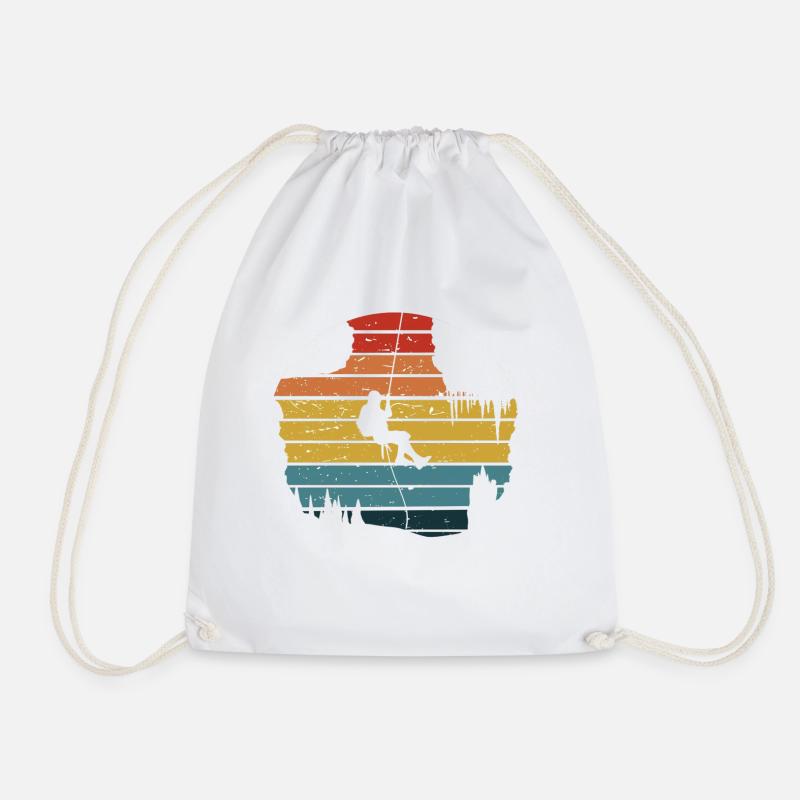 Caving cave caving - Drawstring Bag - white