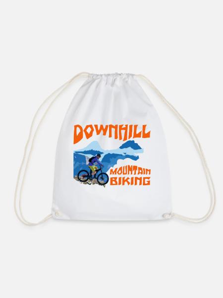 Downhill Mountain Biking - Turnbeutel - Weiß