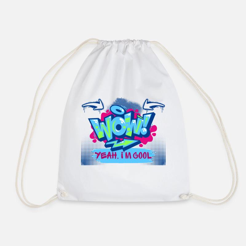 wow im cool - Turnbeutel - Weiß
