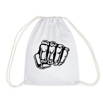 Crâne Faust - Sac de sport léger - blanc - Devant
