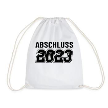 Abschluss 2023 Geschenkidee - Turnbeutel - Weiß - Vorne