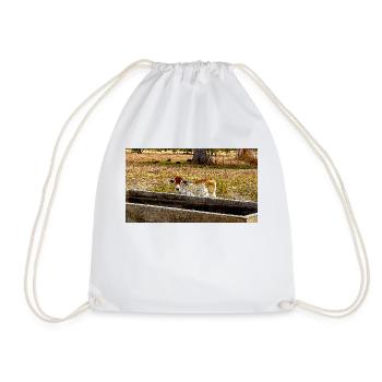 The little calf - Drawstring Bag - white - Front