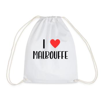 i love malbouffe - Sac de sport léger - blanc - Devant