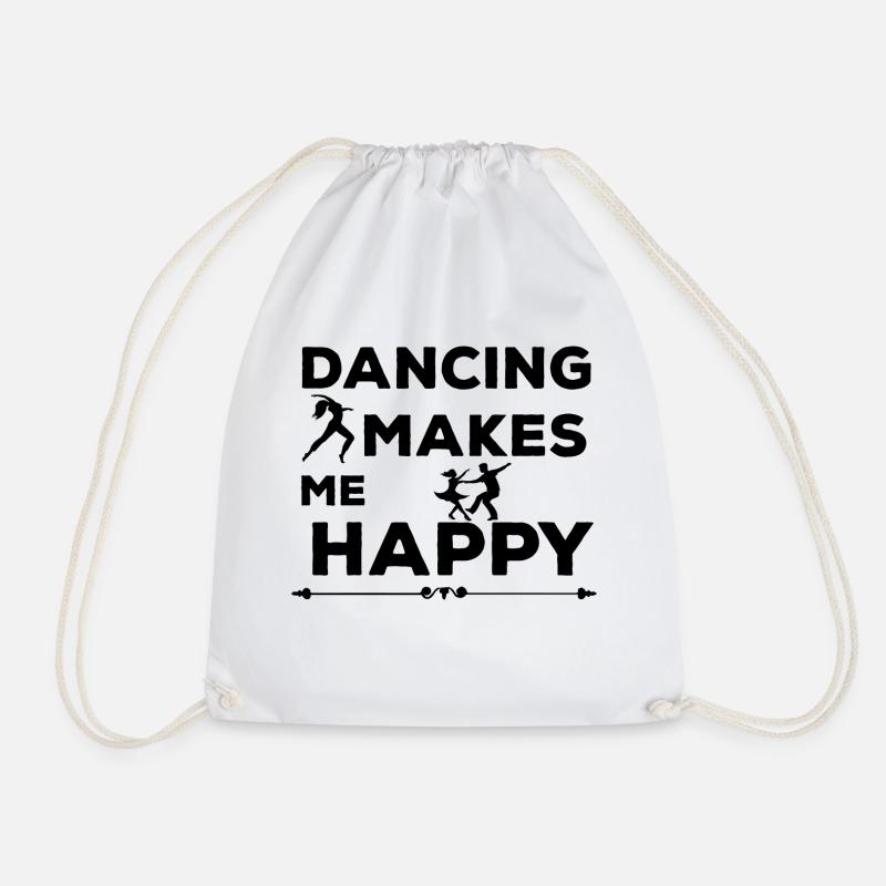 Dancing Dance Music - Turnbeutel - Weiß