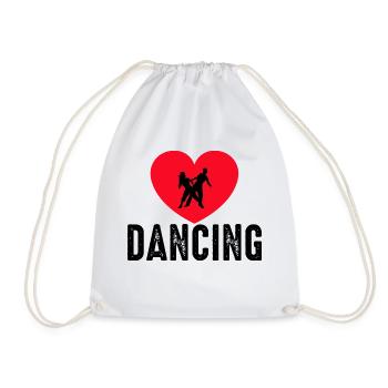 Dancing Dance Music - Turnbeutel - Weiß - Vorne