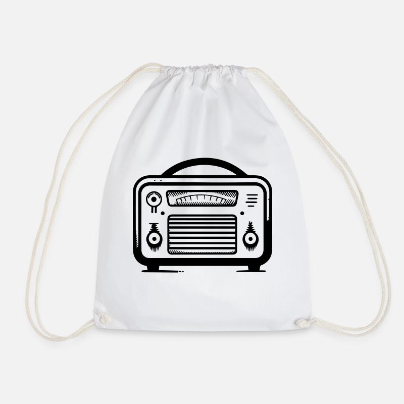 Radio rétro - Sac de sport léger - blanc