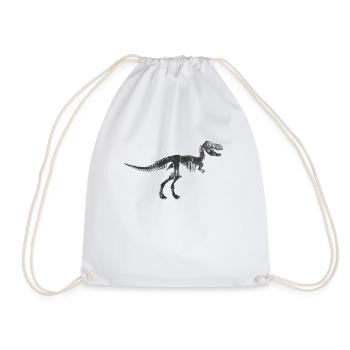 T-Rex - Turnbeutel - Weiß - Vorne