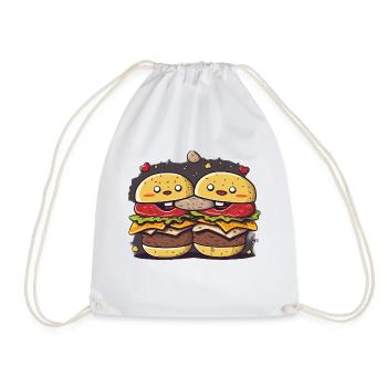 Trio de biscuits Burgers - Sac de sport léger - blanc - Devant