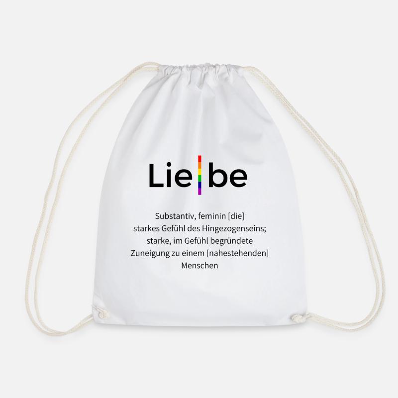Liebelgbtq - Turnbeutel - Weiß