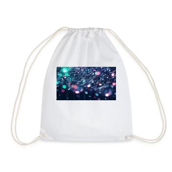 Bubbles - Drawstring Bag - white - Front