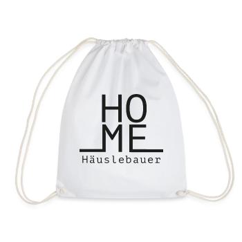 Häuslebauer - alle die Ihr Eigenheim errichten - Turnbeutel - Weiß - Vorne